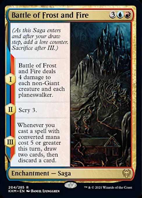 Battle of Frost and Fire (Kaldheim) Light Play Foil