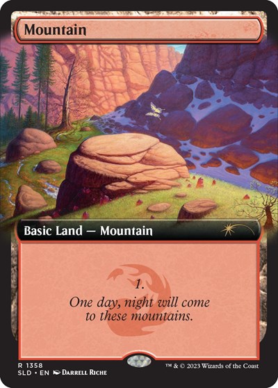 Mountain (1358) (Secret Lair) Light Play