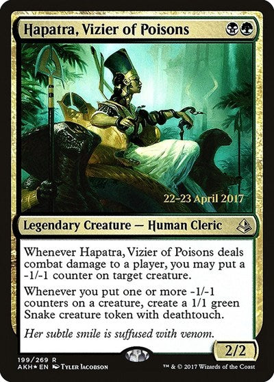 Hapatra, Vizier of Poisons (Promos: Prerelease Cards) Light Play Foil