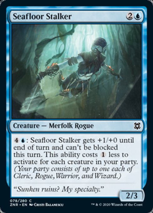Seafloor Stalker (Zendikar Rising) Medium Play Foil