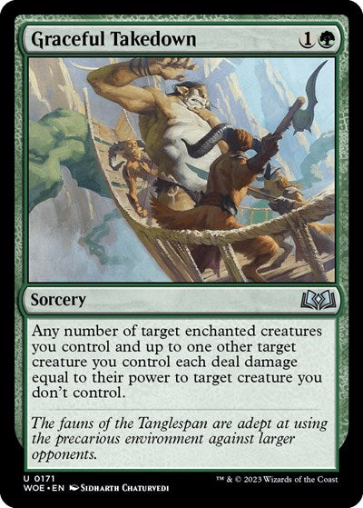 Graceful Takedown (Wilds of Eldraine) Near Mint Foil