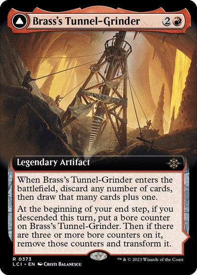 Brass's Tunnel-Grinder (Extended Art) (The Lost Caverns of Ixalan) Light Play