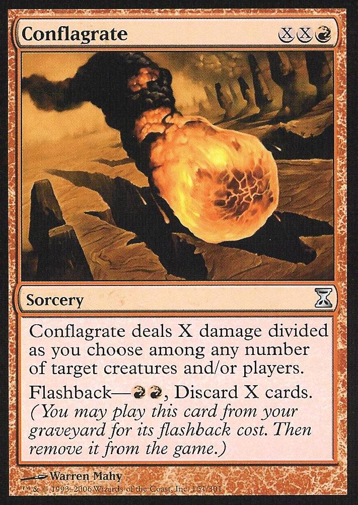 Conflagrate (Time Spiral) Medium Play Foil