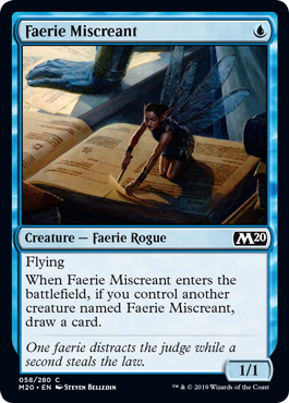 Faerie Miscreant (Magic 2020 Core Set) Near Mint Foil