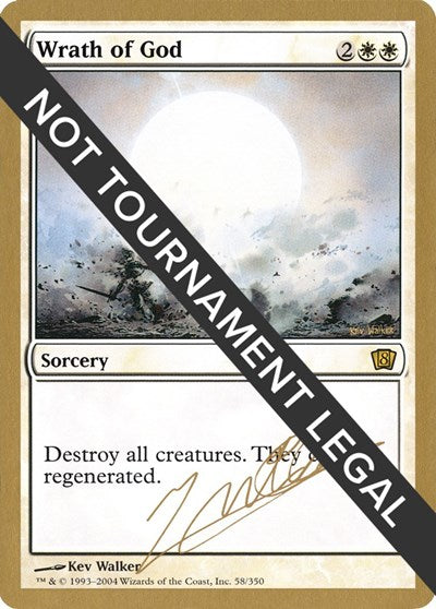 Wrath of God - 2004 Julien Nuijten (8ED) (World Championship Decks) Heavy Play