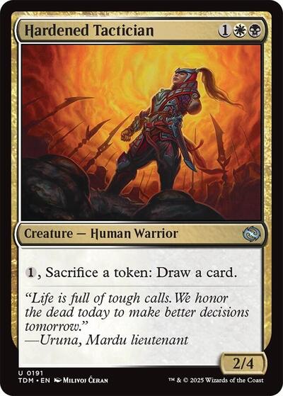 Hardened Tactician (Tarkir: Dragonstorm) Near Mint Foil