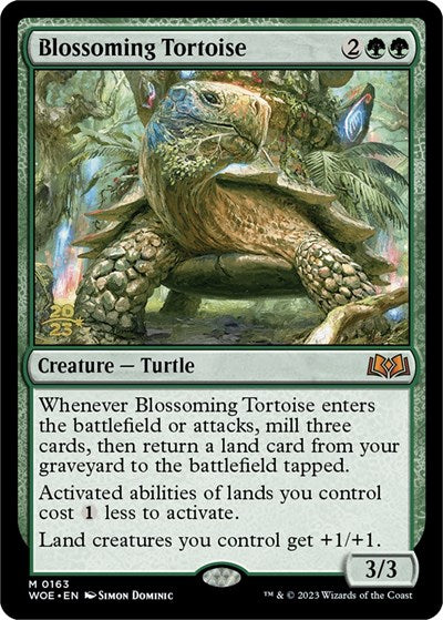 Blossoming Tortoise (Promos: Prerelease Cards) Light Play Foil