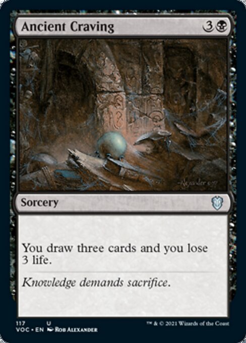 Ancient Craving (Commander 2021 Crimson Vow) Light Play