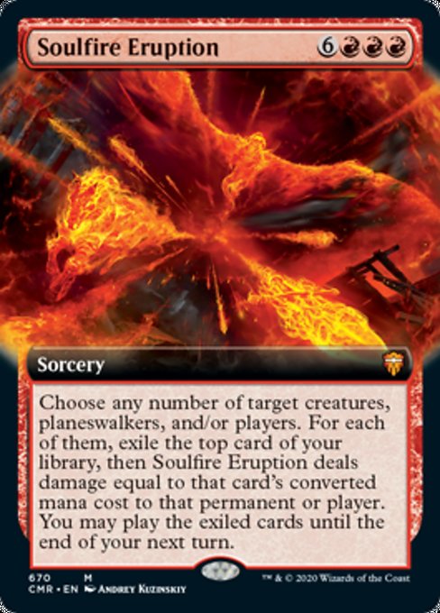 Soulfire Eruption (Extended Art) (Commander Legends) Light Play