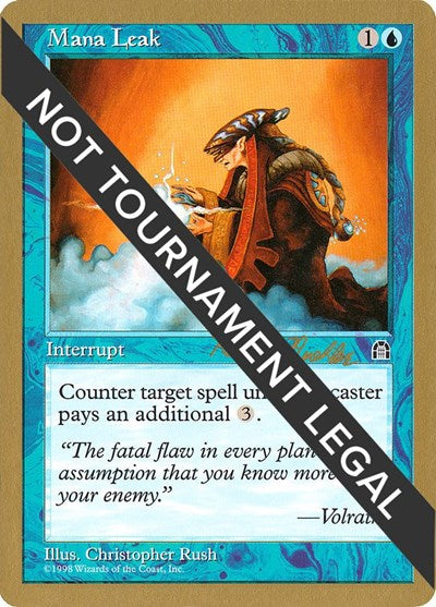 Mana Leak - 1998 Randy Buehler (STH) (World Championship Decks) Medium Play