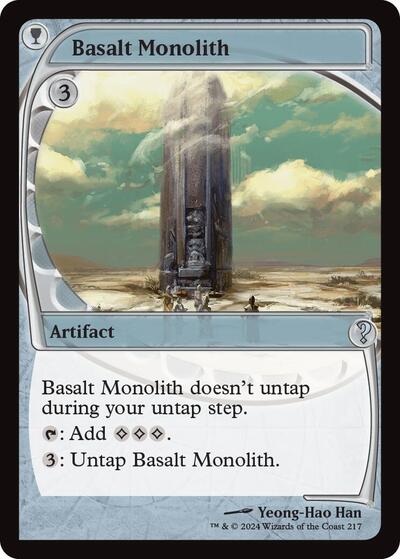 Basalt Monolith (Future Sight) (Mystery Booster 2) Light Play Foil