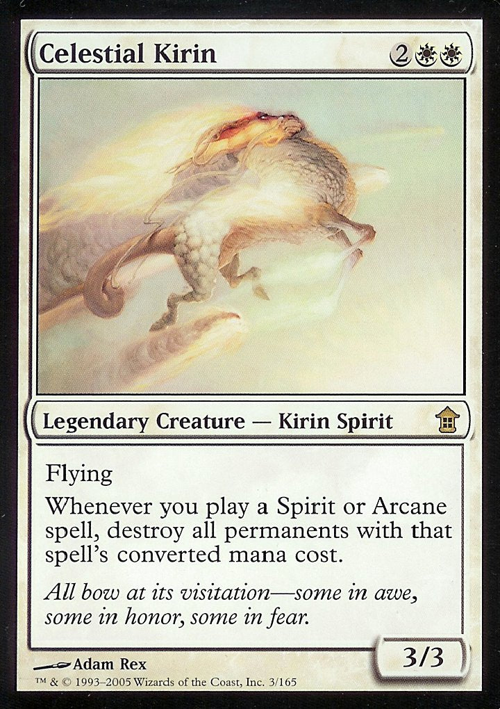 Celestial Kirin (Saviors of Kamigawa) Near Mint Foil