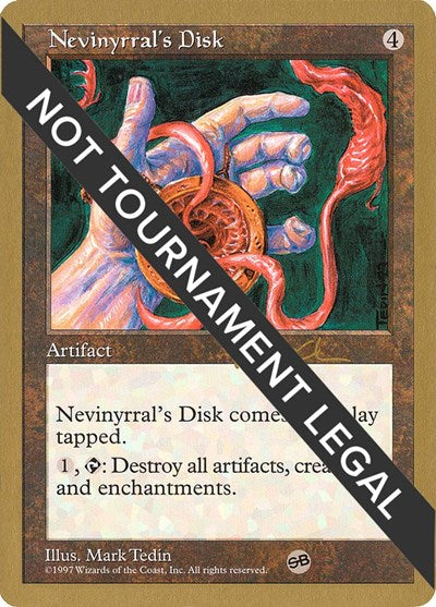 Nevinyrral's Disk - 1997 Paul McCabe (5ED) (SB) (World Championship Decks) Medium Play