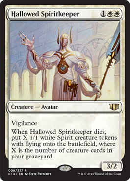 Hallowed Spiritkeeper (Commander 2014 Edition) Light Play