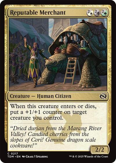 Reputable Merchant (Tarkir: Dragonstorm) Near Mint Foil