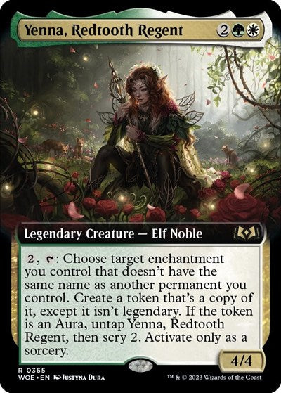 Yenna, Redtooth Regent (Extended Art) (Wilds of Eldraine) Near Mint