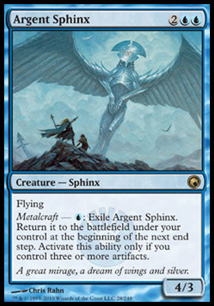 Argent Sphinx (Scars of Mirrodin) Damaged / Poor Foil