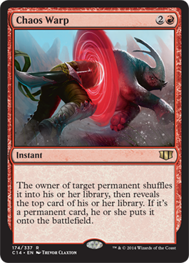Chaos Warp (Commander 2014 Edition) Medium Play