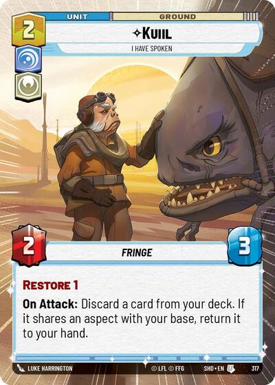 Kuiil I Have Spoken (Hyperspace) (Shadows of the Galaxy) Near Mint Foil