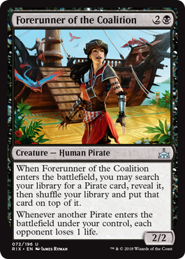 Forerunner of the Coalition (Rivals of Ixalan) Light Play Foil
