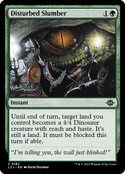 Disturbed Slumber (The Lost Caverns of Ixalan) Light Play Foil