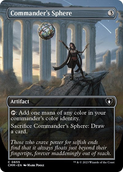 Commander's Sphere (Borderless) (Commander Masters) Near Mint Foil