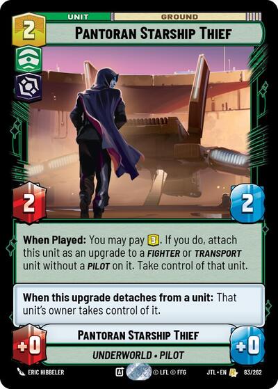 Pantoran Starship Thief (Jump to Lightspeed) Near Mint