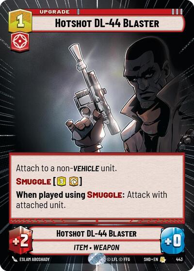 Hotshot DL-44 Blaster (Hyperspace) (Shadows of the Galaxy) Near Mint Foil