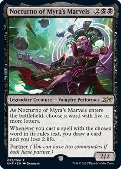 Nocturno of Myra's Marvels (Unfinity) Light Play Foil