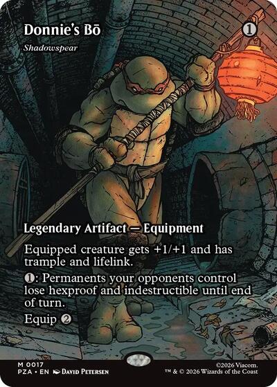 Donnie's Bo - Shadowspear (Borderless) (Teenage Mutant Ninja Turtles Eternal-Legal) Light Play