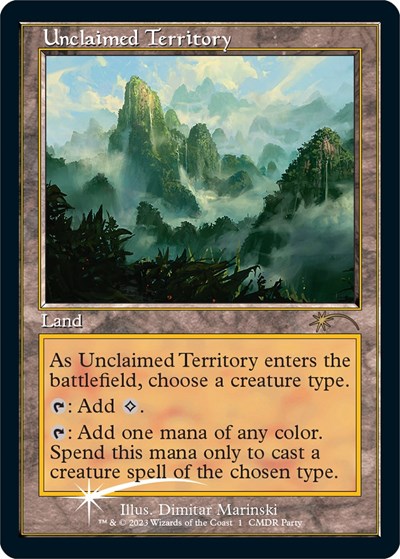 Unclaimed Territory (Retro Frame) (Promos: WPN and Gateway) Medium Play Foil