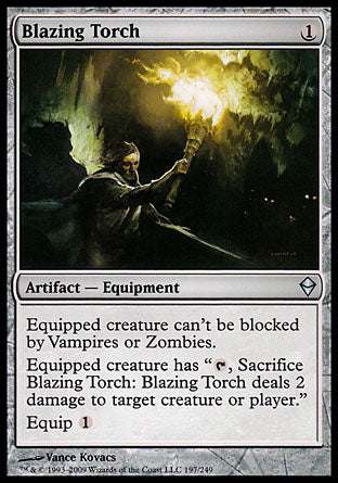 Blazing Torch (Zendikar) Light Play