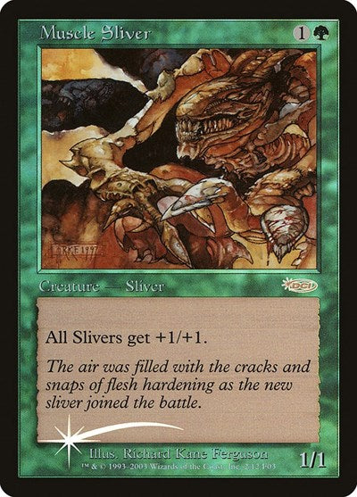 Muscle Sliver (Promos: FNM) Light Play Foil