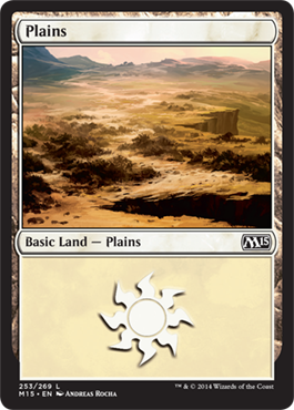 Plains (253) (Magic 2015 Core Set) Medium Play