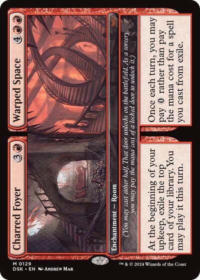 Charred Foyer / Warped Space (Duskmourn: House of Horror) Light Play
