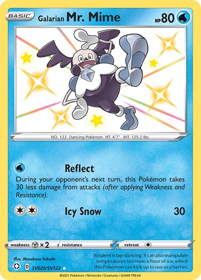 Galarian Mr. Mime (Shining Fates: Shiny Vault) Near Mint Holofoil