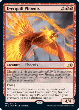 Everquill Phoenix (Ikoria: Lair of Behemoths) Medium Play Foil