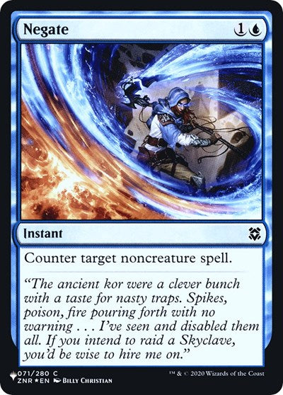 Negate (Secret Lair Commander: Heads I Win, Tails You Lose) Near Mint Foil