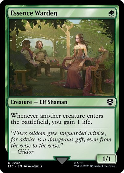 Essence Warden (Commander: The Lord of the Rings: Tales of Middle-earth) Light Play