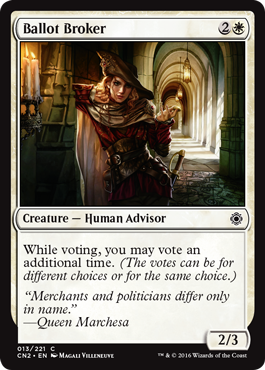 Ballot Broker (Conspiracy: Take the Crown) Medium Play