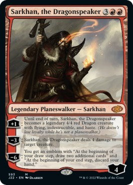 Sarkhan, the Dragonspeaker (Jumpstart 2022) Light Play