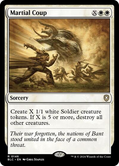 Martial Coup (Commander: Bloomburrow) Light Play