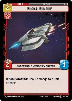 Rhokai Gunship (Shadows of the Galaxy) Near Mint Foil