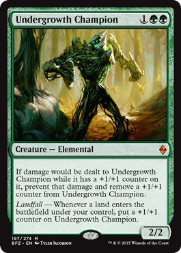 Undergrowth Champion (Battle for Zendikar) Light Play
