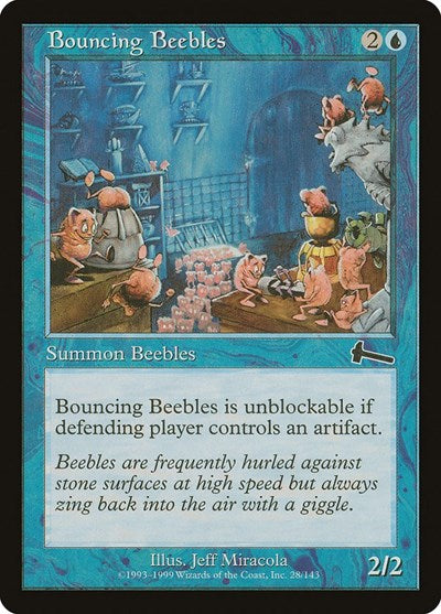Bouncing Beebles (Urza's Legacy) Medium Play Foil