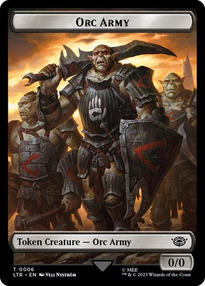 Orc Army Token (0006) (Universes Beyond: The Lord of the Rings: Tales of Middle-earth) Near Mint