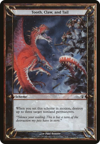 Tooth, Claw, and Tail (Archenemy) (Oversize Cards) Near Mint