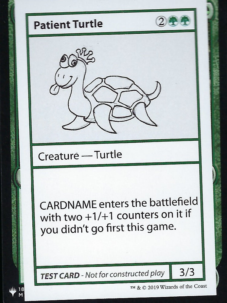 Patient Turtle (Mystery Booster Test Print) Near Mint