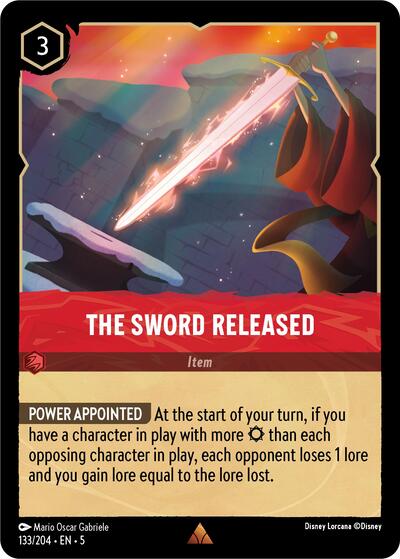 The Sword Released (Shimmering Skies) Near Mint Cold Foil
