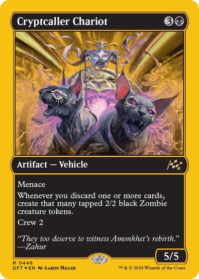 Cryptcaller Chariot (First-Place Foil) (Aetherdrift) Near Mint Foil